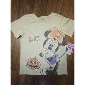 Disney Junior Minnie Mouse Tshirt Short Sleeve BOO graphic Tee Girls Size 3t 629